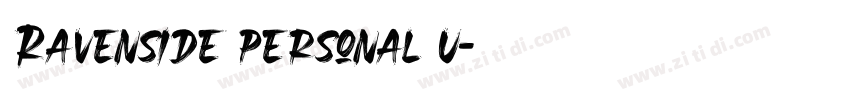 Ravenside personal u字体转换